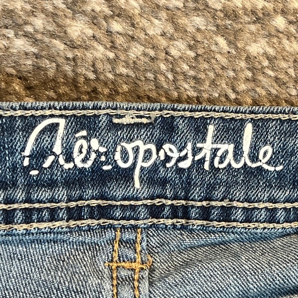 Aeropostale Chelsea Boot Jeans Womens Blue Low Rise Denim Size 4 Reg Boho - Picture 2 of 9